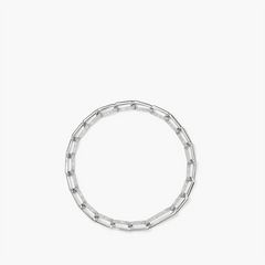 Hearts on Fire INSIDE/OUT Elongated Diamond Link Necklace in 18k White Gold