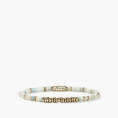 John Hardy Heishi Ocean Gold Quartzite Bracelet