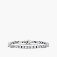 10 Carat Lab Grown Diamond Tennis Bracelet in 14K White Gold
