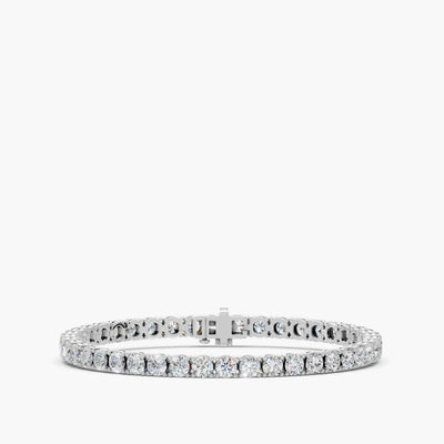 10 Carat Lab Grown Diamond Tennis Bracelet in 14K White Gold - Private Label product