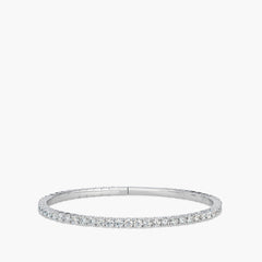 6 Carat Lab Diamond Flexible Bangle
