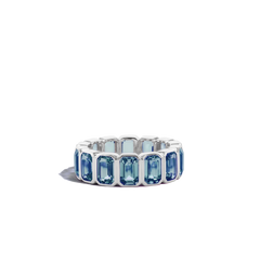 8 Carat London Topaz Eternity Ring