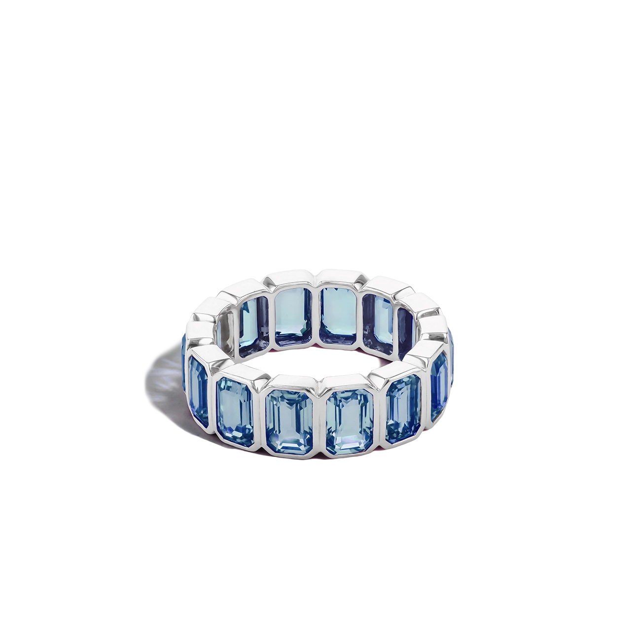 8 Carat London Topaz Eternity Ring