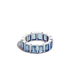 8 Carat London Topaz Eternity Ring