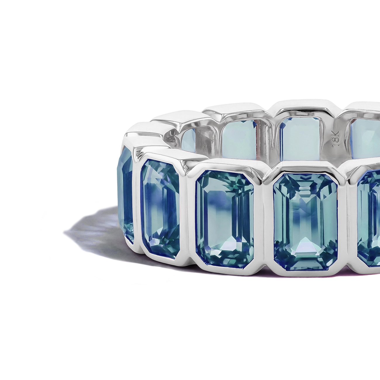 8 Carat London Topaz Eternity Ring