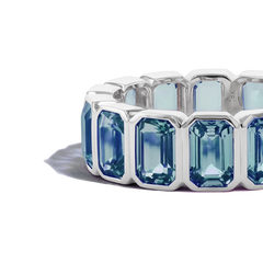 8 Carat London Topaz Eternity Ring