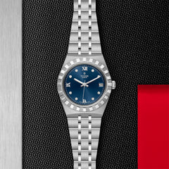 TUDOR Royal with 34mm Steel Case and Diamond-set Dial
