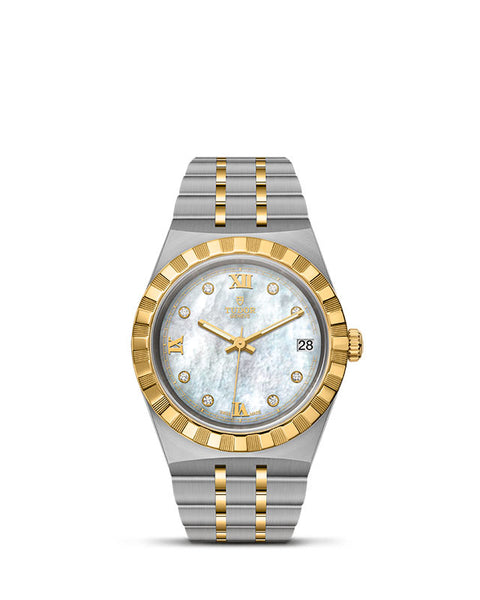 TUDOR Royal with 34mm Steel Case and Diamond-set Dial