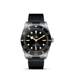 TUDOR Black Bay 54 with 37mm Steel Case and Black Rubber Strap