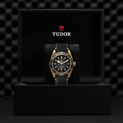 TUDOR Black Bay Bronze with 43mm Bronze Case and Black Leather Strap
