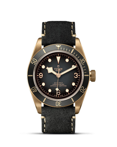 TUDOR Black Bay Bronze with 43mm Bronze Case and Black Leather Strap - Tudor product