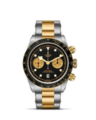 TUDOR Black Bay Chrono S&G with 41mm Steel Case and Steel And Yellow Gold Bracelet