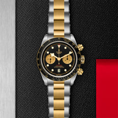 TUDOR Black Bay Chrono S&G with 41mm Steel Case and Steel And Yellow Gold Bracelet