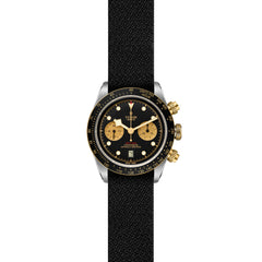 TUDOR Black Bay Chrono S&G with 41mm Steel Case and Black Fabric Strap