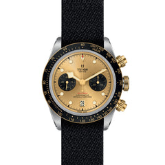 TUDOR Black Bay Chrono S&G with 41mm Steel Case and Black Fabric Strap