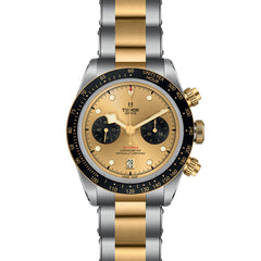 TUDOR Black Bay Chrono S&G with 41mm Steel Case and Steel And Yellow Gold Bracelet