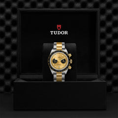 TUDOR Black Bay Chrono S&G with 41mm Steel Case and Steel And Yellow Gold Bracelet