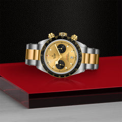TUDOR Black Bay Chrono S&G with 41mm Steel Case and Steel And Yellow Gold Bracelet