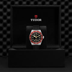 TUDOR Black Bay with 41mm Steel Case and Black Rubber Strap
