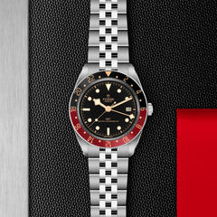 TUDOR Black Bay 58 GMT Black and Burgundy Bezel with Five Link Bracelet