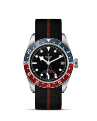 TUDOR Black Bay GMT with 41mm Steel Case and Fabric Strap