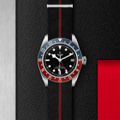 TUDOR Black Bay GMT with 41mm Steel Case and Fabric Strap