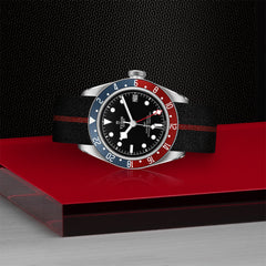 TUDOR Black Bay GMT with 41mm Steel Case and Fabric Strap