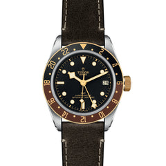 TUDOR Black Bay GMT S&G with 41mm Steel Case and Brown Leather Strap