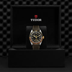 TUDOR Black Bay GMT S&G with 41mm Steel Case and Brown Leather Strap