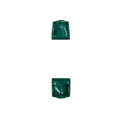 Michele 18mm Glossy Lush Green Crocodile Leather Watch Strap