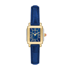 Michele Deco Madison Mini Navy Mother-of-Pearl Watch