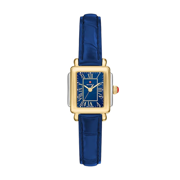 Michele Deco Madison Mini Navy Mother-of-Pearl Watch