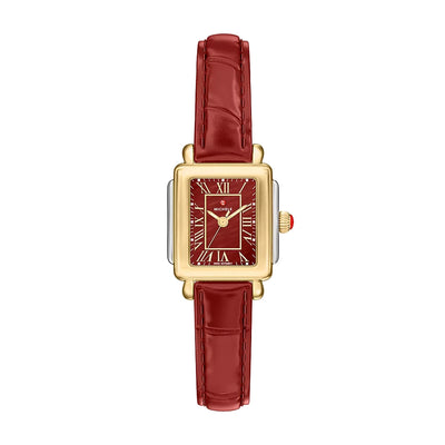 Michele Deco Madison Mini Ruby Red Mother-of-Pearl Watch - Michele product
