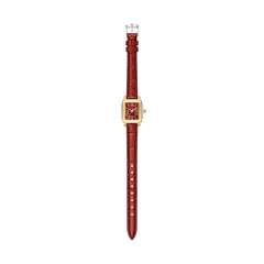 Michele Deco Madison Mini Ruby Red Mother-of-Pearl Watch