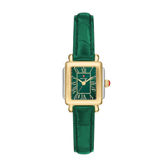 Michele Deco Madison Mini Lush Green Mother-of-Pearl Watch