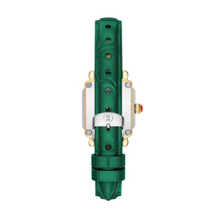 Michele Deco Madison Mini Lush Green Mother-of-Pearl Watch