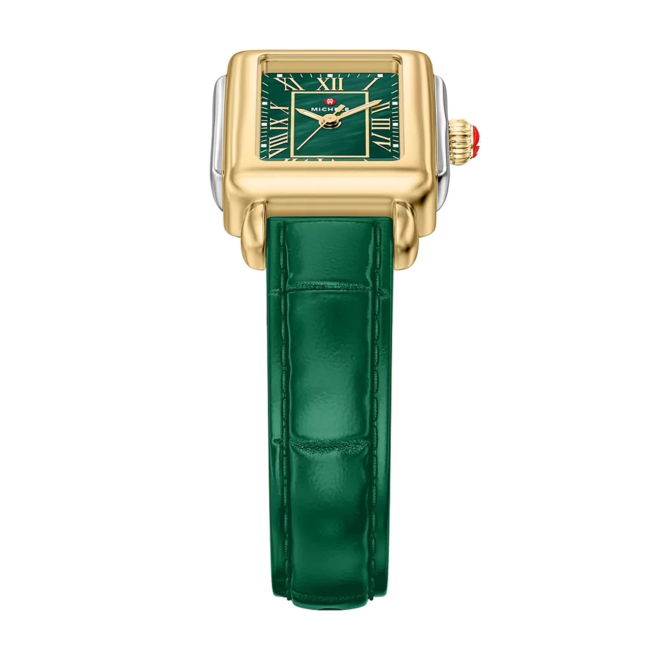 Michele Deco Madison Mini Lush Green Mother-of-Pearl Watch