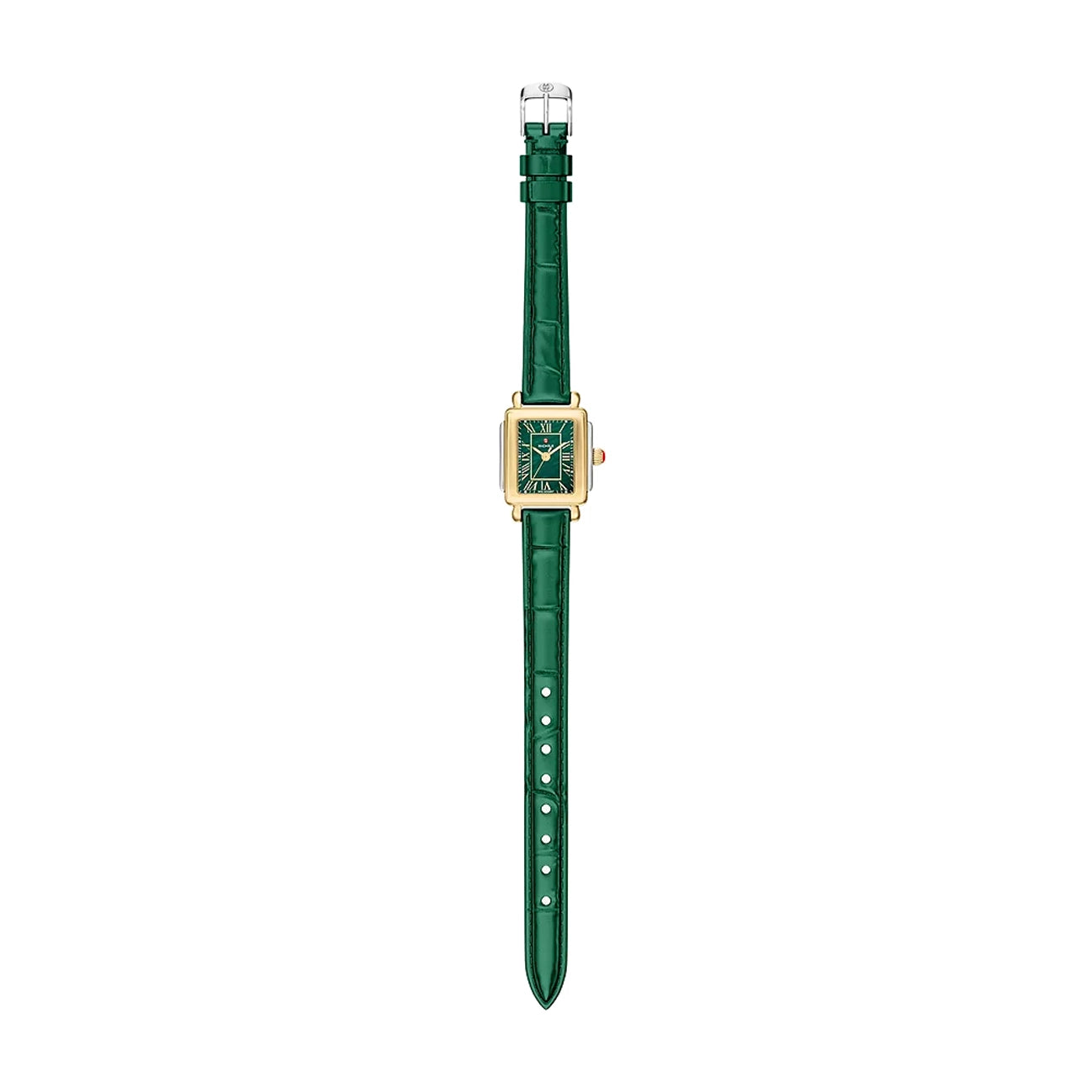 Michele Deco Madison Mini Lush Green Mother-of-Pearl Watch