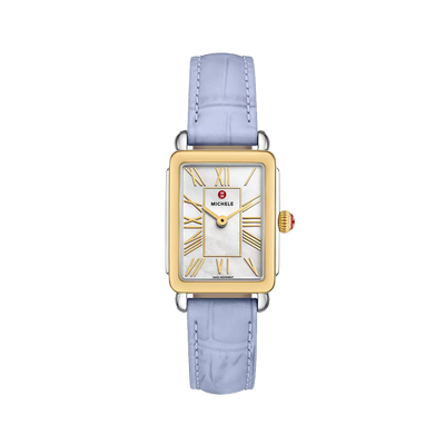 Michele Deco Park Mother-of-Pearl Dial on Light Blue Strap - Michele product