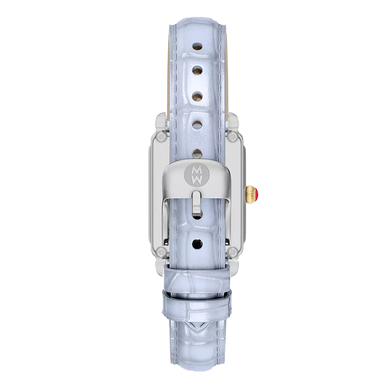 Michele Deco Park Mother-of-Pearl Dial on Light Blue Strap