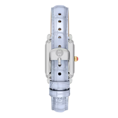 Michele Deco Park Mother-of-Pearl Dial on Light Blue Strap