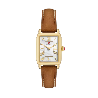Michele Deco Park Mother-of-Pearl Dial on Brown Strap - Michele product