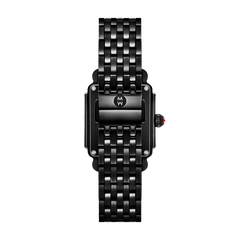 Michele Deco Madison Mid Black Diamond Watch