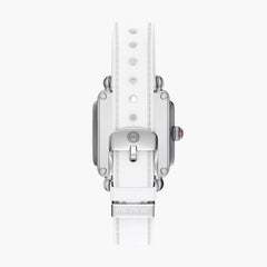 Michele Deco Sport Mid on White Silicone Strap