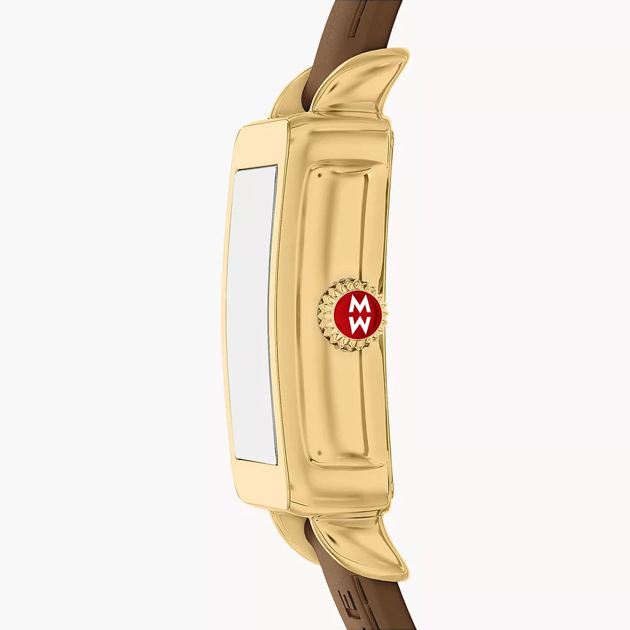 Michele Deco Sport Mid on Brown Silicone Strap