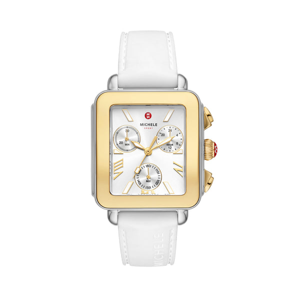 Michele Deco Sport Chronograph Two Tone Watch
