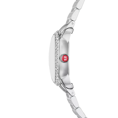 Michele Serein Mid Oval Petite Stainless Steel Watch