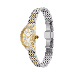 Michele Serein Mid Oval Petite Two-Tone Watch