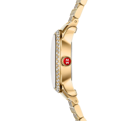 Michele Serein Mid Oval Petite Pavé Watch