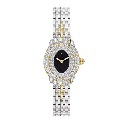 Michele Serein Oval Diamond Pave Two-Tone Special Edition Watch - Michele product